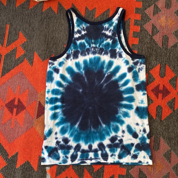 Tie Dye USA Bald Eagle American Flag Patriotic 4th of July Tank Unisex Small - Picture 3 of 4